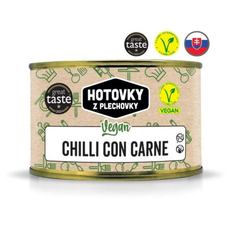 Hotovky z plechovky VEGAN Chili con carne 400g főétel