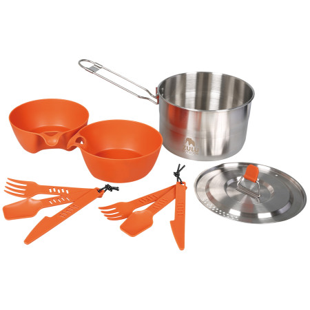 Zulu Nest Set 2 L edénykészlet szürke/narancssárga silver/orange