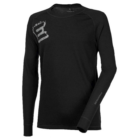 Férfi funkciós póló Progress DF NDR Print "E" minta fekete černá