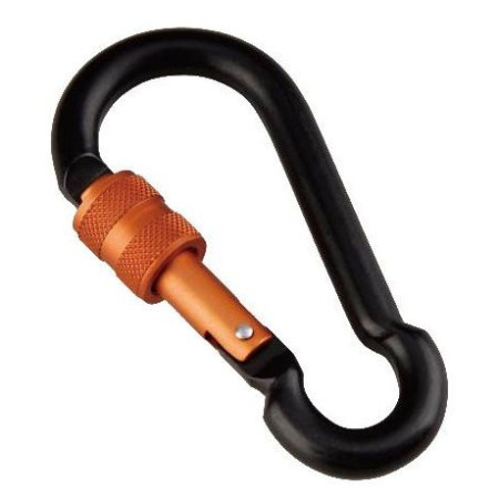 Munkees Körteformájú karabiner biztonsági zárral 7x70 mm kevert színek