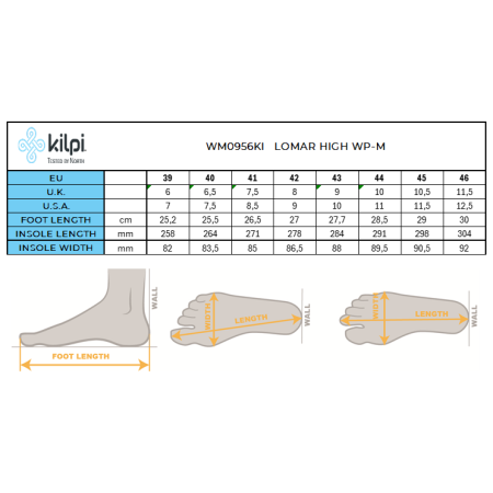 Kilpi Lomar High Wp-M férficipő