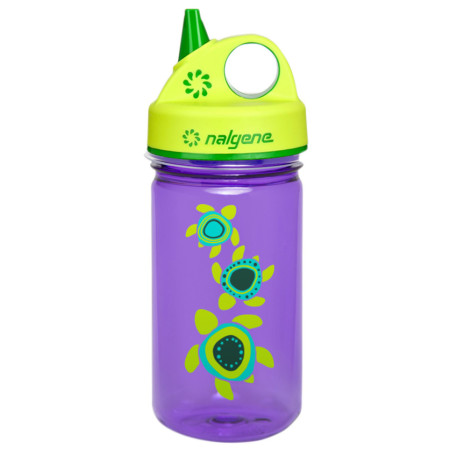 Nalgene Grip-n-Gulp gyerek kulacs sárga/lila Purple w/Sea Turtles