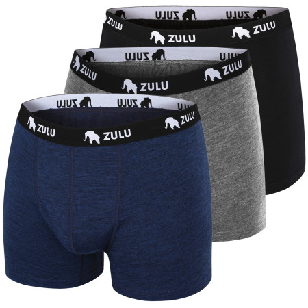 Zulu Merino 160 4in 3-pack férfi boxer