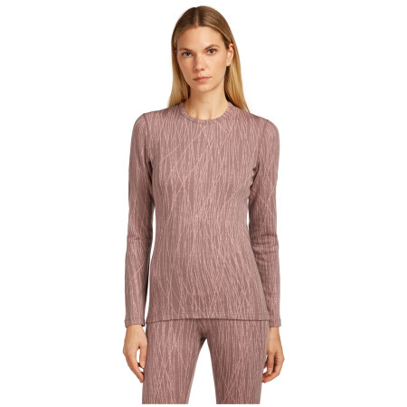 Icebreaker Women Merino 260 Tech Vertex LS Crewe Delta Lines AOP női funkcionális felső