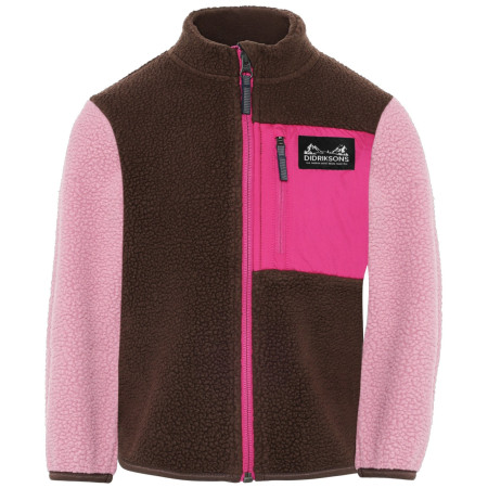 Didriksons Anten Kids Fullzip 2 Oyster Pink gyerek pulóver rózsaszín Oyster Pink