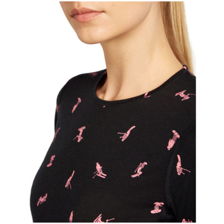 Icebreaker Women Merino 200 Oasis LS Crewe Snow Day női funkcionális felső