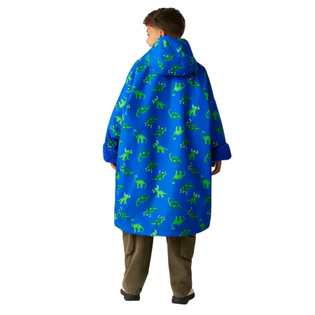Regatta Junior Changing Robe Olymp Blue Dino vízálló gyerekkabát