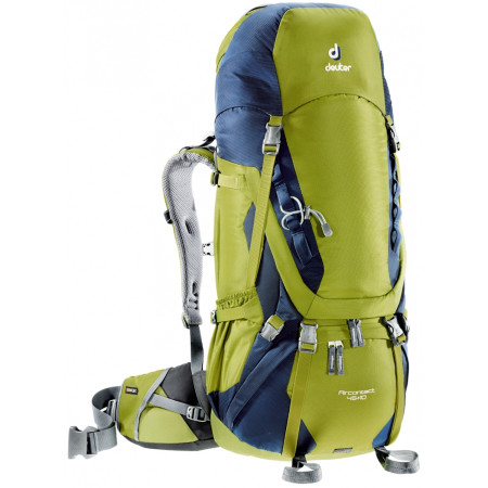 Hátizsák Deuter Aircontact 45+10 zöld moss-navy