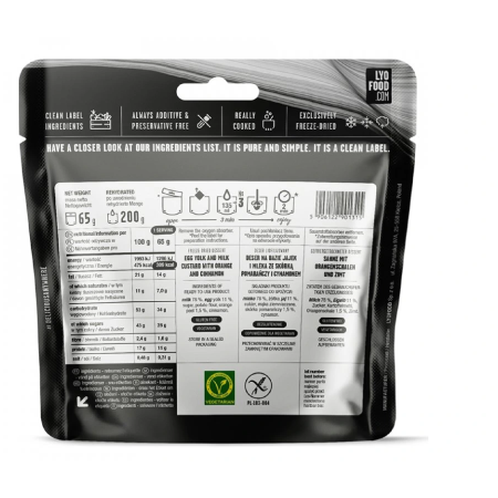 Lyo food Crema Catalana desszert