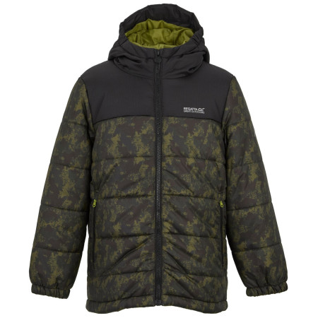 Regatta Lofthouse Black/Distress Camo gyerek télikabát khaki/fekete Black/Distress Camo