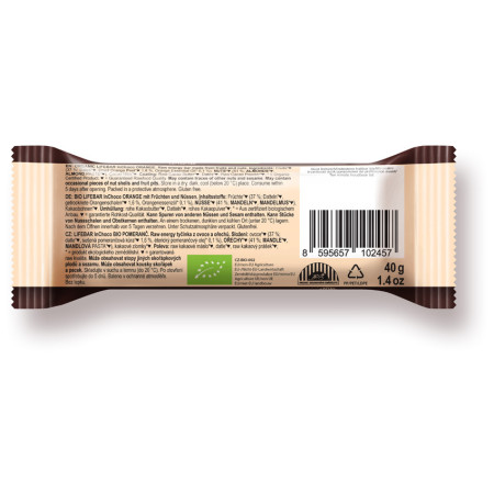 Energiaszelet szett Lifefood Pomerančová RAW BIO 40 g