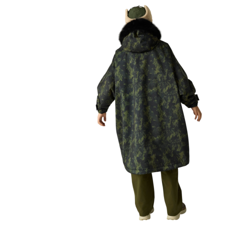 Regatta Junior Waterproof Changing Robe Pro Bark Green vízálló gyerekkabát