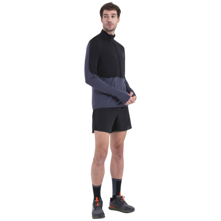 Icebreaker M Mer 200 Realfleece Descender LS Half férfi funkcionális pulóver