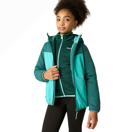 Regatta Illuma Reflective Jacket Mediterranea/Turquoise gyerek télikabát