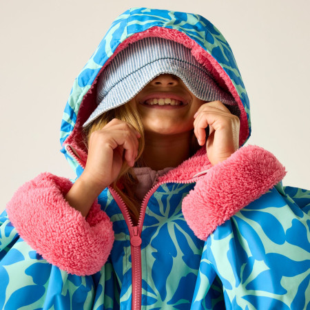 Regatta Junior Waterproof Changing Robe SBluFlPiLem vízálló kabát