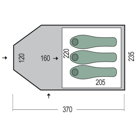 Pinguin Campus 3 sátor