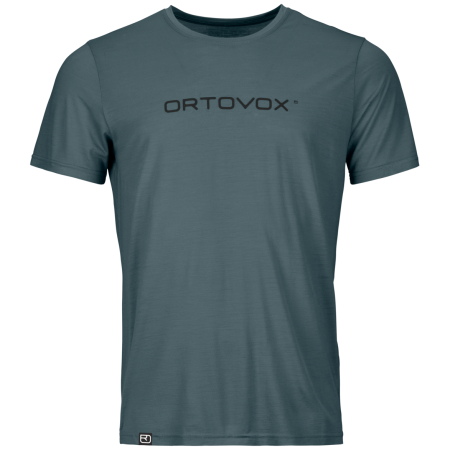 Ortovox 150 Cool Brand Ts M férfi funkcionális póló szürke/fekete Dark Arctic Grey