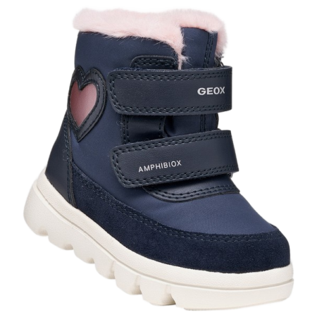 Geox B Willaboom Girl B A gyerek téli cipő kék/rózsaszín NAVY/OLD ROSE