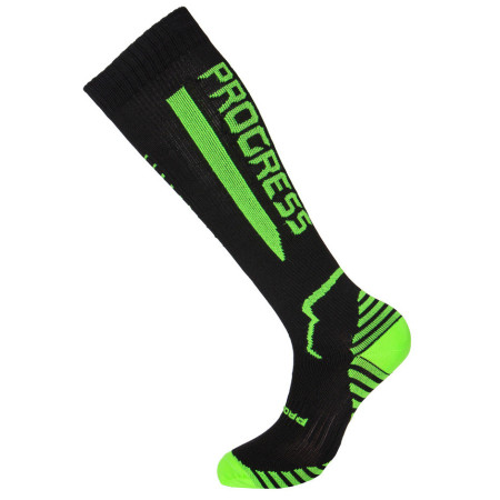 Zokni Progress P Cox 8UU Compress fekete/sárga