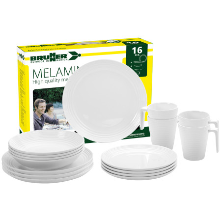 Brunner Spherica Melamine Set edénykészlet fehér