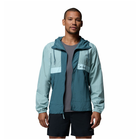 Columbia Spire Valley™ Hooded Windbreaker férfi dzseki világoskék Crushed Blue, Everblue, Marine Light