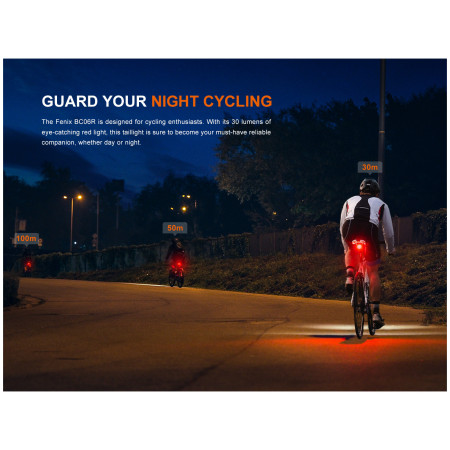 Fenix BC06R kerékpár hátsó villogó