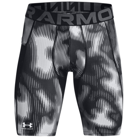 Under Armour HG Prtd Long Shorts férfi sportboxer fekete/fehér