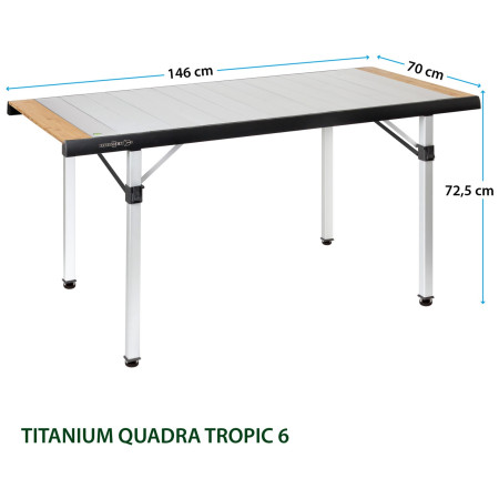 Brunner Quadra Tropic Adjustar 6 asztal