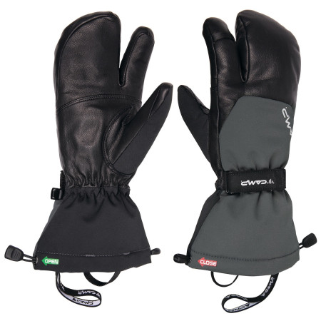 Camp Split Mitt N kesztyű fekete Black / Grey