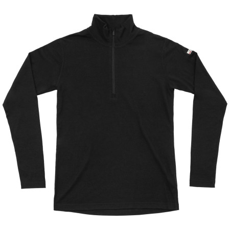 Devold Breeze Plus Merino 200 Zip Neck Wmn női funkcionális felső fekete BLACK