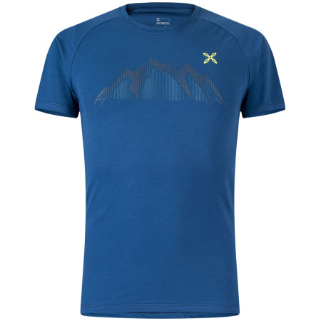 Montura Summit T-Shirt férfi póló kék Deep Blue/Verde Lime