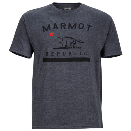 Férfi póló Marmot Marmot Republic Tee SS szürke Charcoal Heather