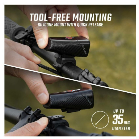 Sigma Buster 150 + Nyte 10 kerékpár lámpa szett