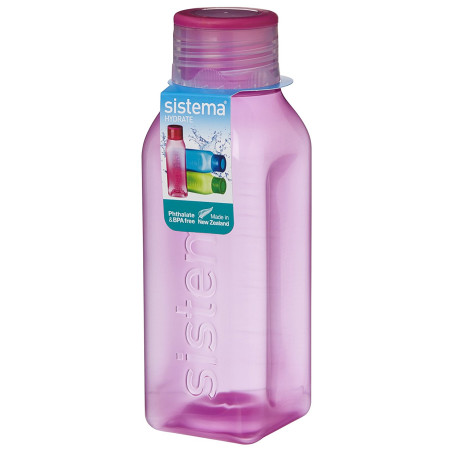Kulacs Sistema Square 475ml rózsaszín
