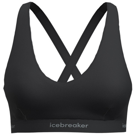 Icebreaker W Mer 125 Cool-Lite Sprite Racerback Bra sport melltartó fekete Black