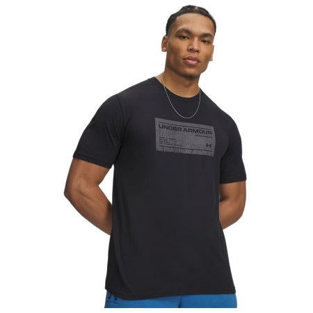 Under Armour UA M Box WM Label SS férfi póló fekete Black