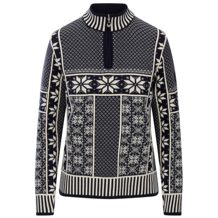 Dale of Norway Vardåsen Fem Sweater női pulóver sötétkék / fehér Marine Offwhite
