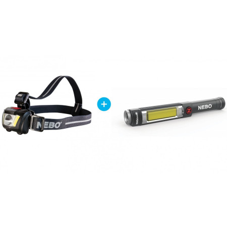 Szett lámpa Nebo Big Larry 2 + fejlámpa Nebo Duo Headlamp