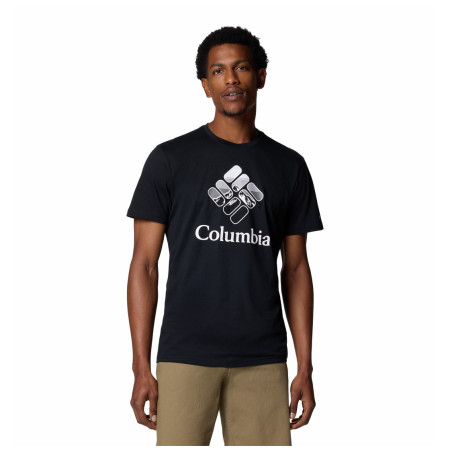 Columbia M Rapid Ridge™ Graphic Tee férfi póló fekete/szürke Black, Heavenly Stacked Gem
