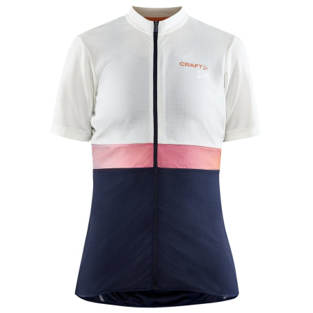 Női kerékpáros mez Craft CORE Endur fehér/kék