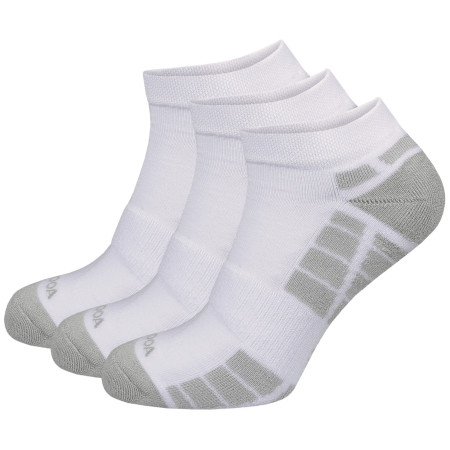MOOA Silver Bamboo Low 3-pack zokni fehér/szürke White/Grey