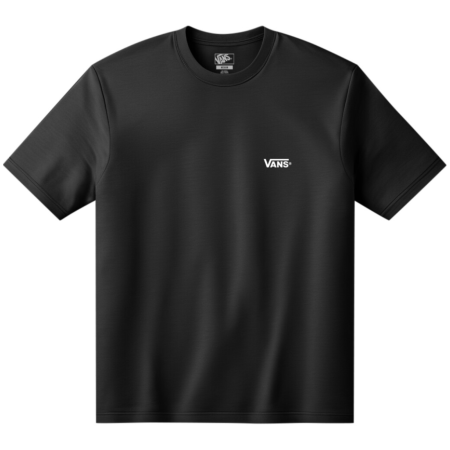 Vans New Left Chest SS Tee férfi póló fekete Black/White
