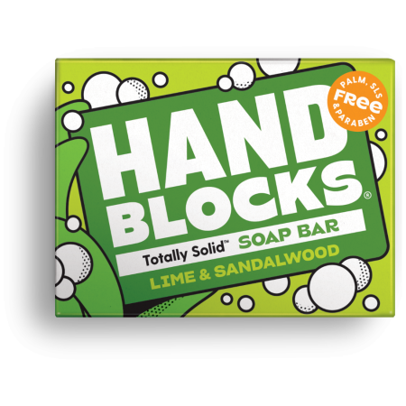 Shower Blocks Hand Soap - Lime & Sandawlwood úti szappan sárga