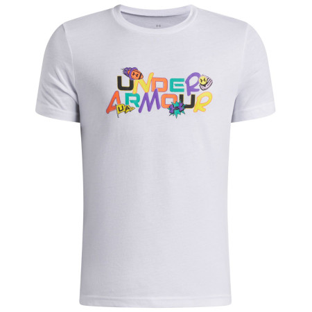 Under Armour UA B Patch Pack Wm SS White gyerek funkcionális felső fehér/fekete White / / Black
