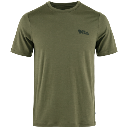 Fjällräven Abisko Wool Logo SS M férfi póló