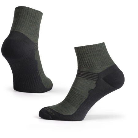 Zulu Merino Lite zokni zöld green/black