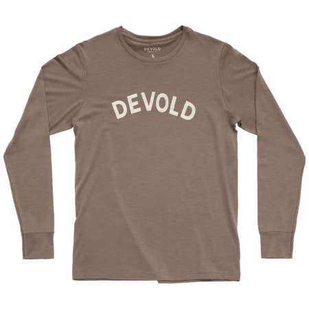 Devold Classic Legacy Ls Man férfi funkcionális póló barna Falcon
