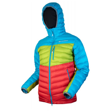 Sir Joseph Apris Hooded Man II férfi tollkabát türkiz TurquoiseRedGreen