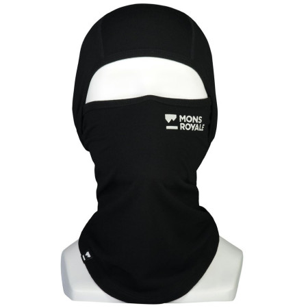 Mons Royale Santa Rosa Merino Flex 200 Balaclava black maszk fekete Black