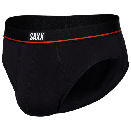 Saxx Non-Stop Stretch Cotton Brief Fly boxeralsó fekete